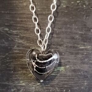 Silver Heart Pendant Necklace
